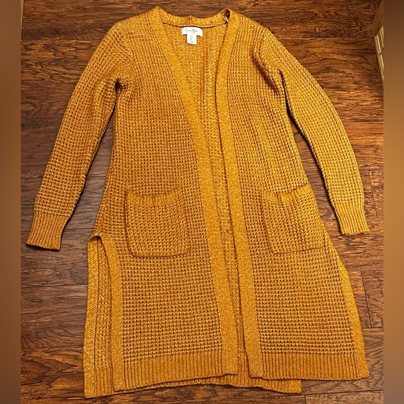 Jessica Simpson Golden Cardigan Sweater - Picture 1 of 5